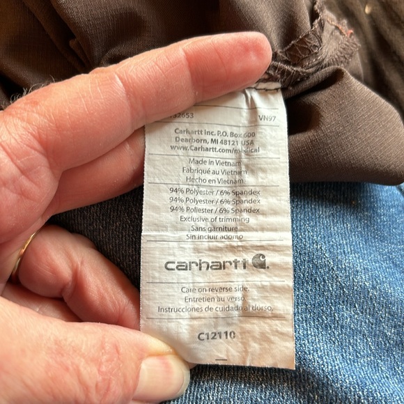 Carhartt Scrubs Top, Brown, Size 3XL - Picture 10 of 12